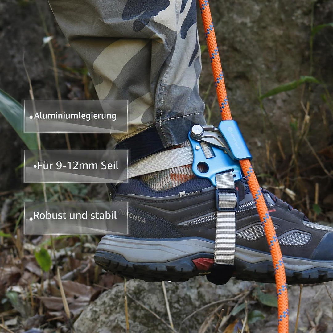 NewDoar Foot Ascender Riser Klettern Baum Baumpfleger Bergsteigen Abseilen Quick Step Ausrüstung Kle