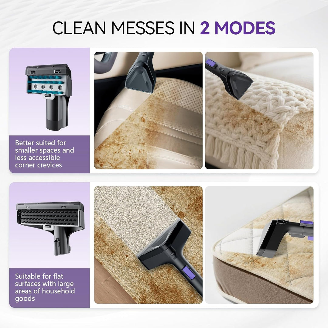 Tragbare Teppich reinigungs maschine, 20Kpa leistungsstarke Absaugung Spot Cleaner Maschine, Polster