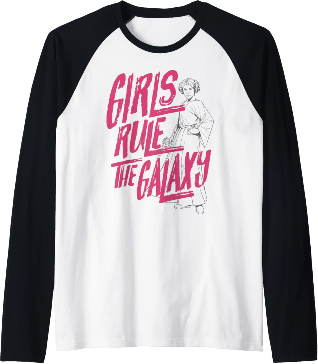 Star Wars Princess Leia Girls Rule The Galaxy Raglan