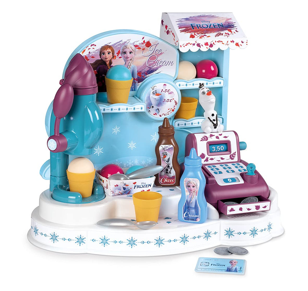 Smoby - The Snow Queen - Eishändler - Kind Recorder - 22 Zubehör + 1 Figur Olaf