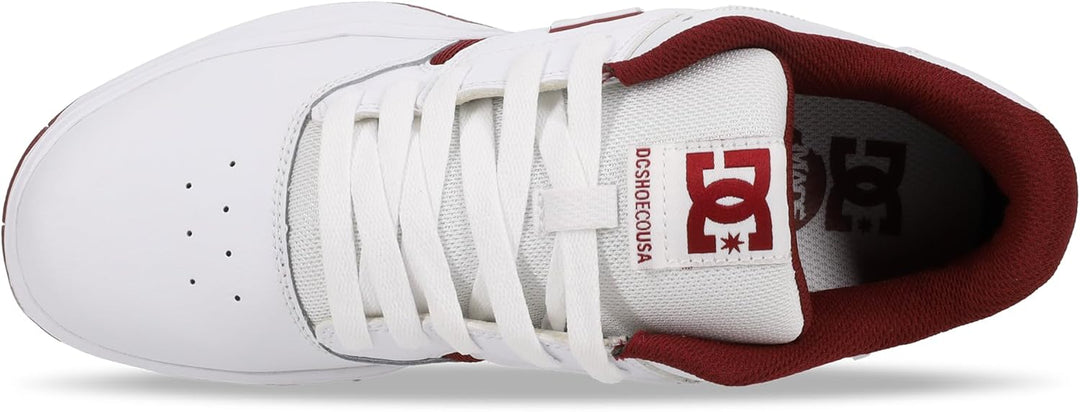 DC Herren Central Casual Low Top Skate Shoe SneakerSkate-Schuh 38 EU White Purple Wine, 38 EU White