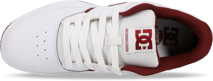 DC Herren Central Casual Low Top Skate Shoe SneakerSkate-Schuh 38 EU White Purple Wine, 38 EU White