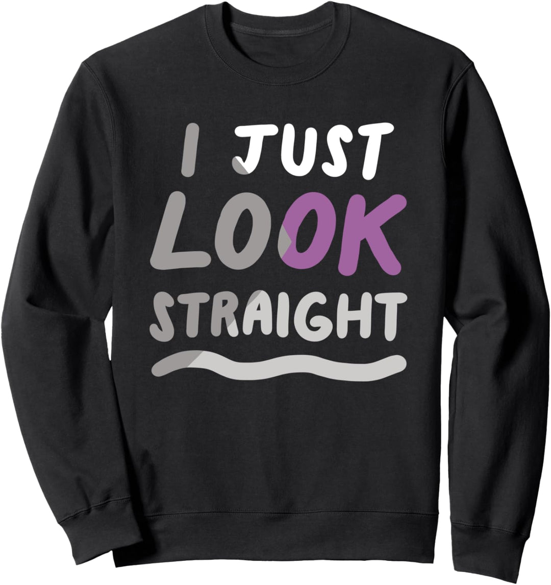I Just Look Straight Demisexual LGBTQIA Pride Flag Sweatshirt