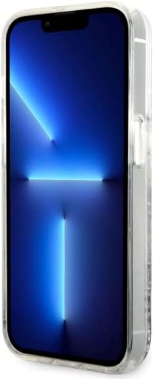 KARL LAGERFELD KLHCP14LLNKHCH Hülle für iPhone 14 Pro 6,1" Silber hardcase Glitt