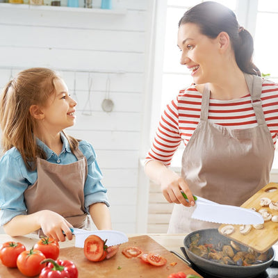 Vicloon Kinder-Küchenmesser-Set,24 Stück Kindermesser zum Schneiden und Kochen, Kinder Sicherheit Ko