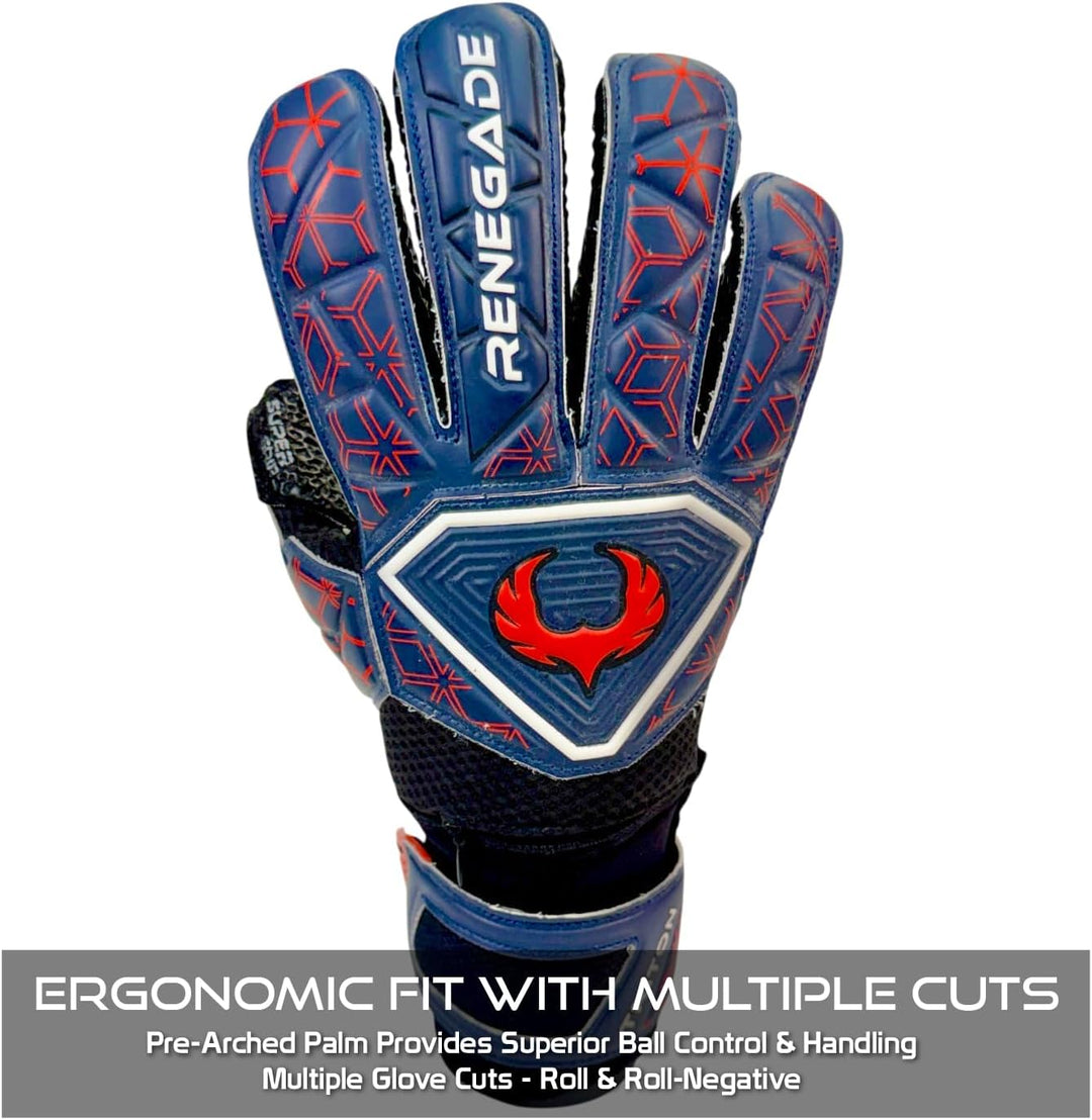 Renegade GK Triton Torwarthandschuhe mit Microbe-Guard (Grössen 5-11, 3 Modelle, Stufe 2) Pro-Tek Fi