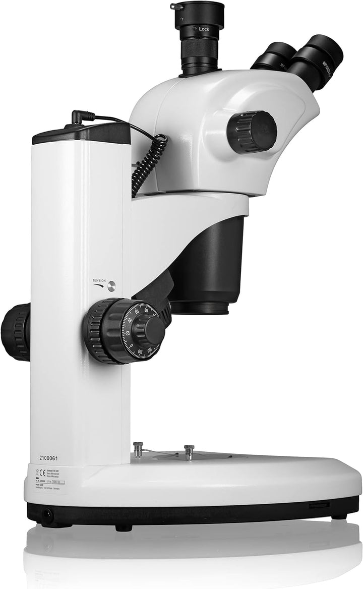 Bresser Mikroskop Science ETD-301 7-63x Trino Zoom Stereomikroskop mit hohem Arbeitsabstand (100mm)