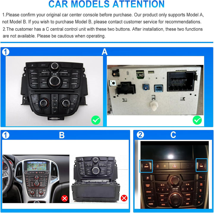 Rimoody 4G+64G 9.7" Android Autoradio für Opel Astra J (mit ECO Taste) Buick Excelle XT GT 2006-2016