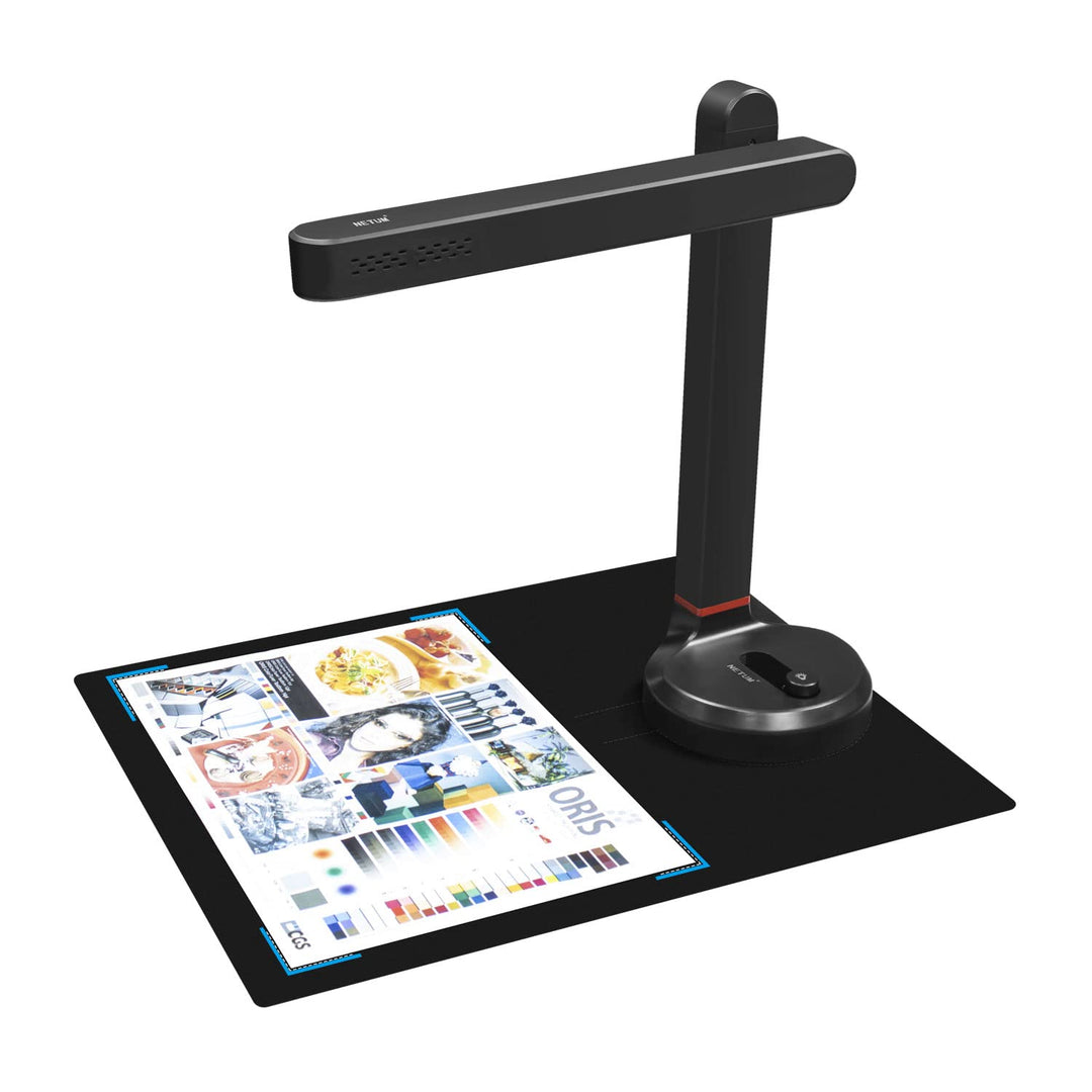 NETUM High-Speed-Dokumentenkamera, Dokumentenscanner mit OCR-Funktion A4 Kamerascanner 13 Mega-Pixel