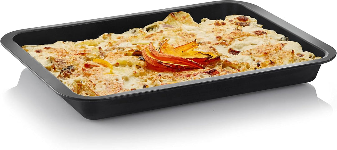 Grizzly 2x Auflaufform, Grösse gross und flach, antihaftbeschichtet, mit Griffrand, auch als Lasagne