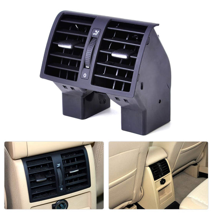 Maso Lüftungsgitter für Armaturenbrett, Klimaanlage, für VW Touran Caddy 2004–2015, Schwarz