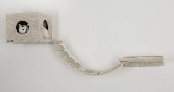 Maxi-Pet 81635 Kletterwand für Katzen Mount Everest, 9-teilig,