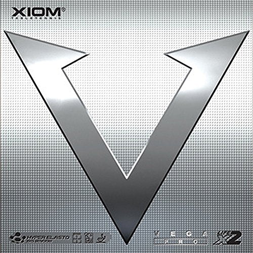 Xiom Vega Pro Tischtennis Gummi 2.0 MM Schwarz, 2.0 MM Schwarz