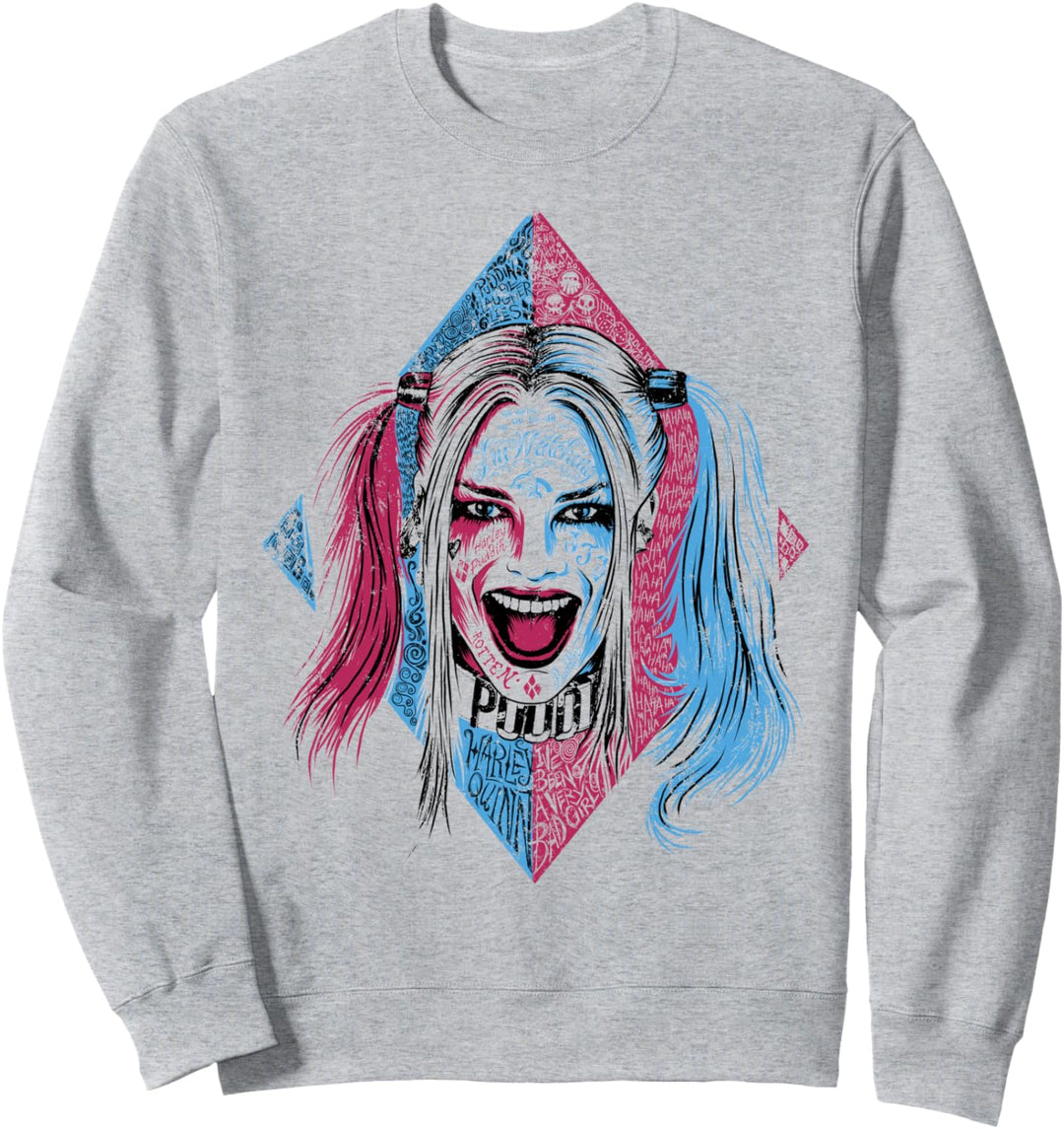 DC Suicide Squad Harley Quinn Lil Face Sweatshirt