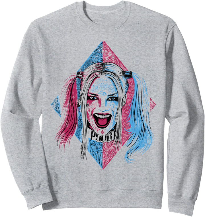 DC Suicide Squad Harley Quinn Lil Face Sweatshirt