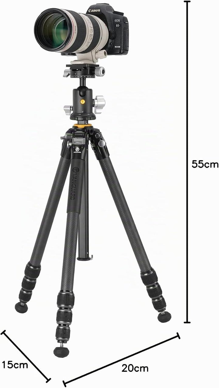 VEO 5 264CB160S - Carbonstativ, Kugelkopf mit Doppelachsensystem - Traglast 15 kg