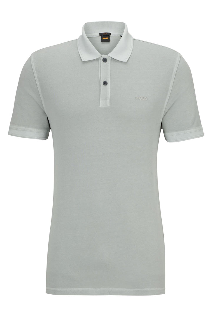 BOSS Herren Prime Polo 6XL Silber, 6XL Silber