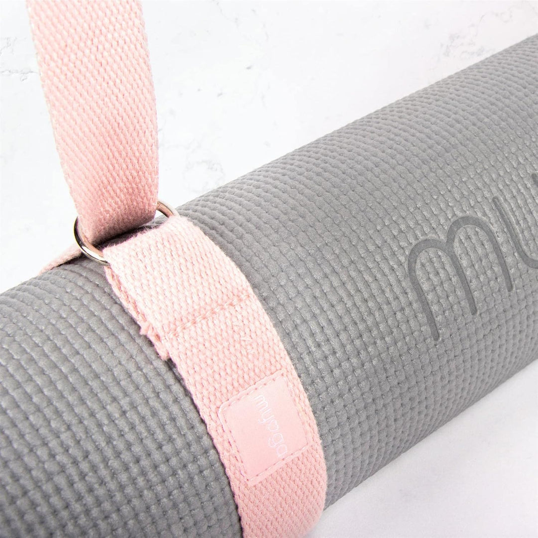 Myga Yoga-Starter-Set – Yogamatte, 2 Yoga-Blöcke und Yogagurt – Starter-Set mit Matte, 2 Steinen & M
