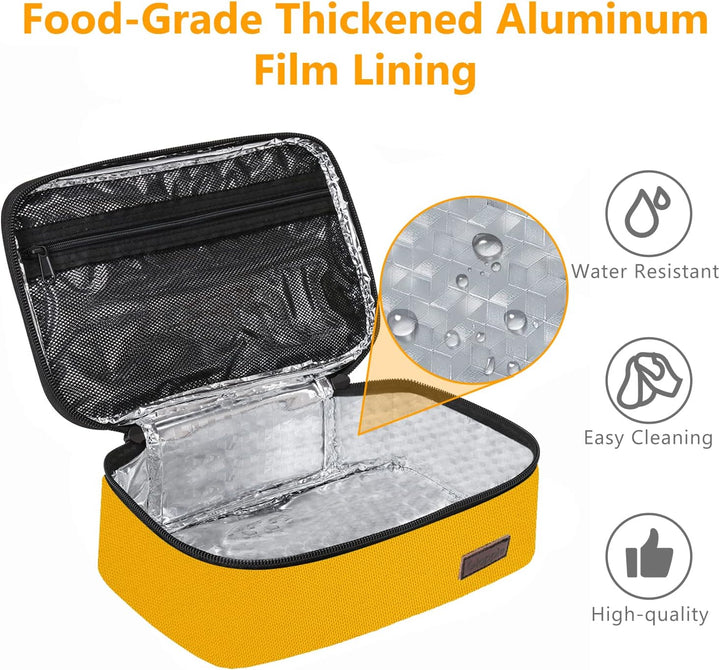 Gloppie Lunch-Tasche Klein Kühltasche Isoliertasche Tragbar für Frauen Männer und Kinder, Schule und