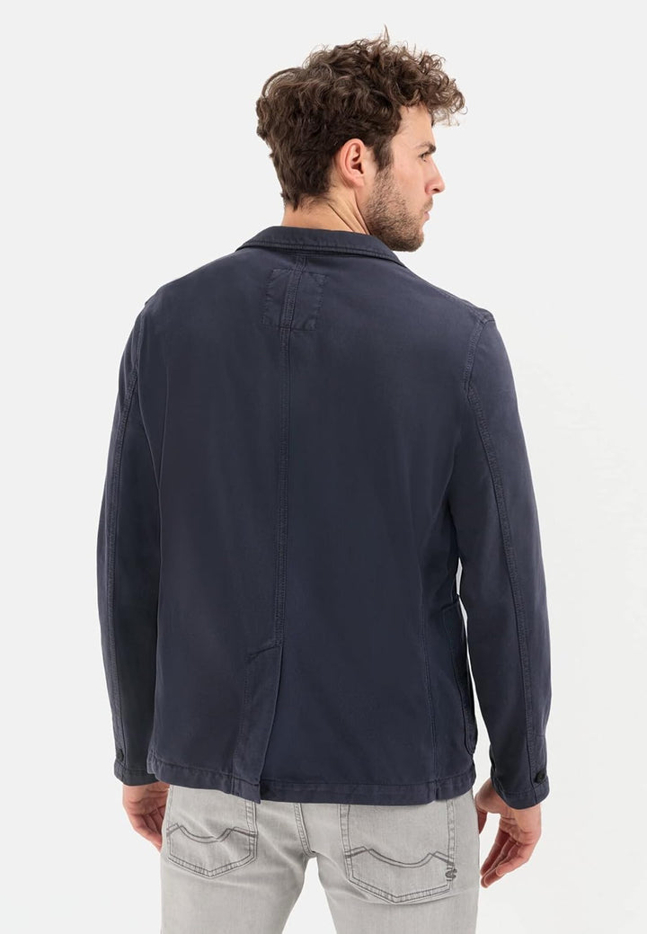 camel active Herren Baumwoll-Sakko mit 4-Wege Stretch 25 Dunkelblau, 25 Dunkelblau