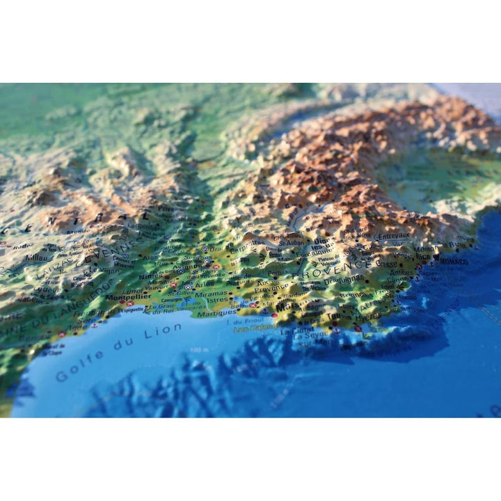 CARTE EN RELIEF DE LA FRANCE PHYSIQUE, Taschenbuch