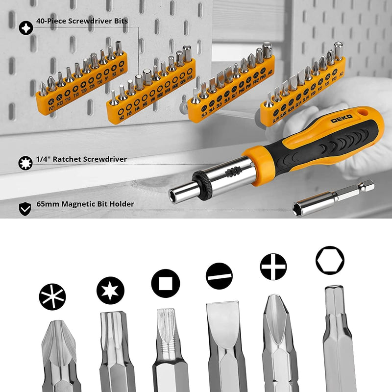 DEKO 228-teilig Premium Universal Werkzeugkoffer - und Haushalts-Werkzeugsets 228PCS, 228PCS