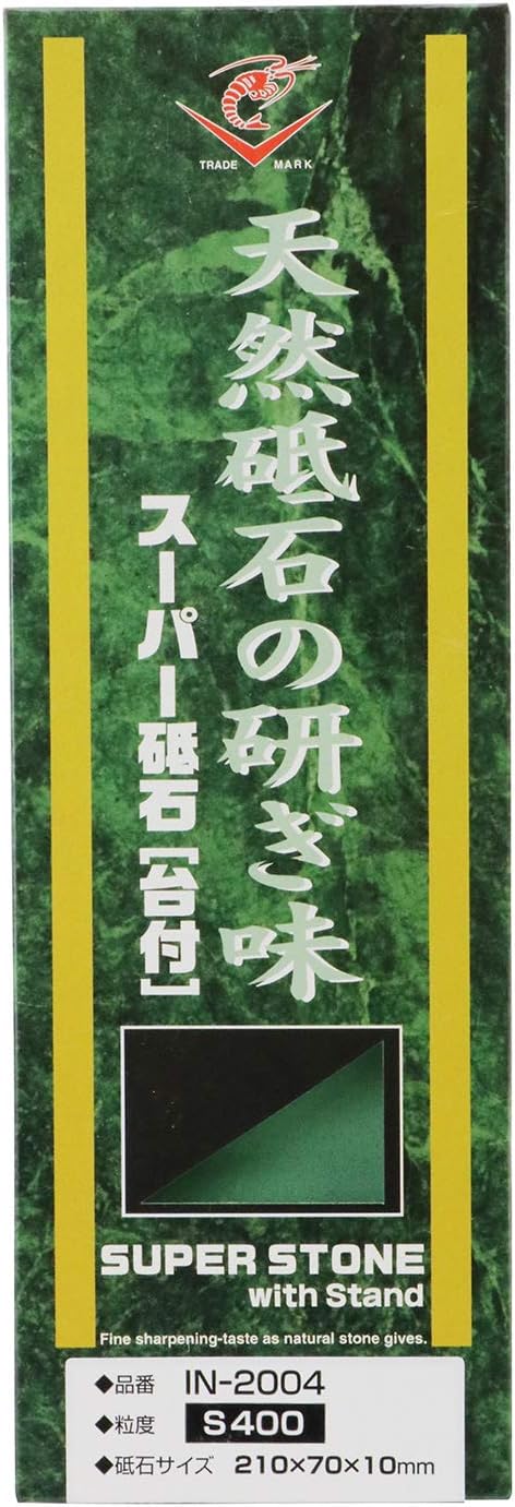 Naniwa Ebijirushi Japanischer keramischer schärfender Stein Wetzstein Mit Base Körnung Nr. 400 IN-20