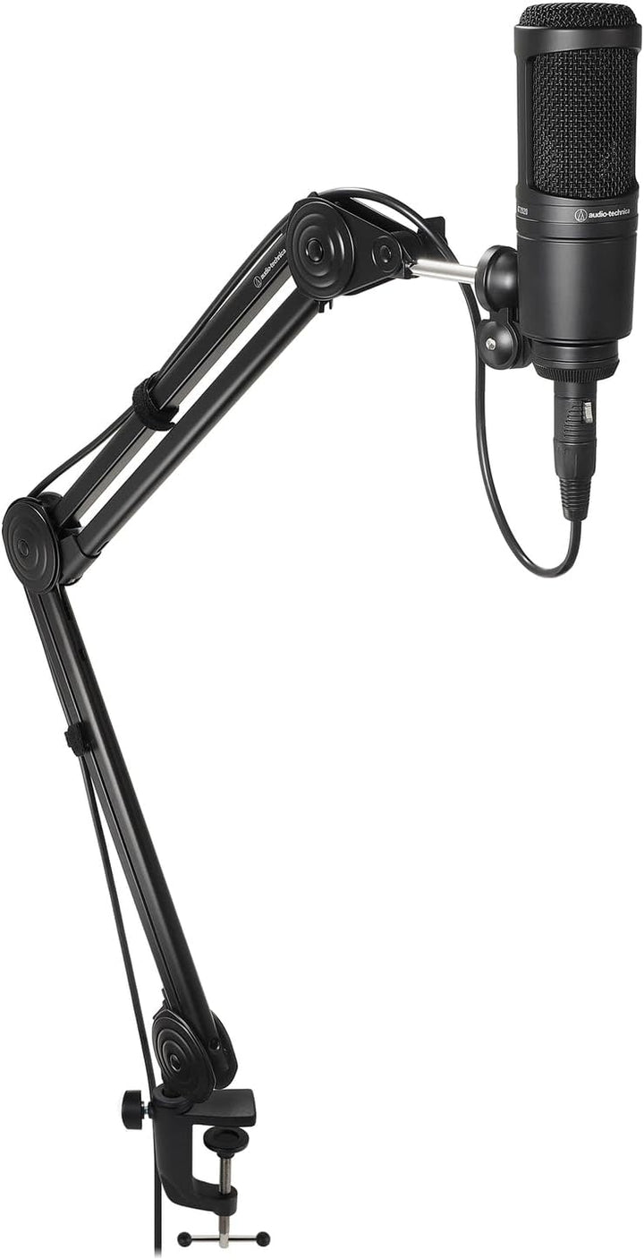 Audio-Technica 2020 Kondensatormikrofon mit Nierencharakteristik Schwarz Black XLR, Black XLR