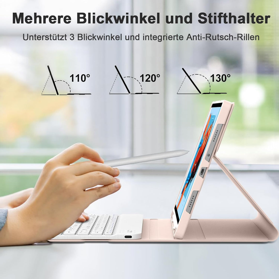 IVEOPPE Tastatur für Xiaomi Redmi Pad 2 & SE 11 Zoll, Hülle mit Bluetooth Abnehmbarer Tastatur für R