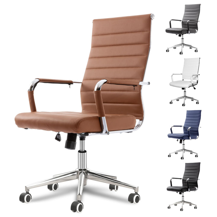 UEV Bürostuhl 150 kg belastbar mit Wippfunktion Ergonomisch Schreibtischstuhl mit Armlehne Drehstuhl