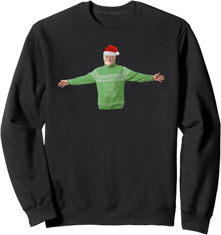 Hide The Pain Harold Christmas Old Man Smiling Xmas Meme Sweatshirt