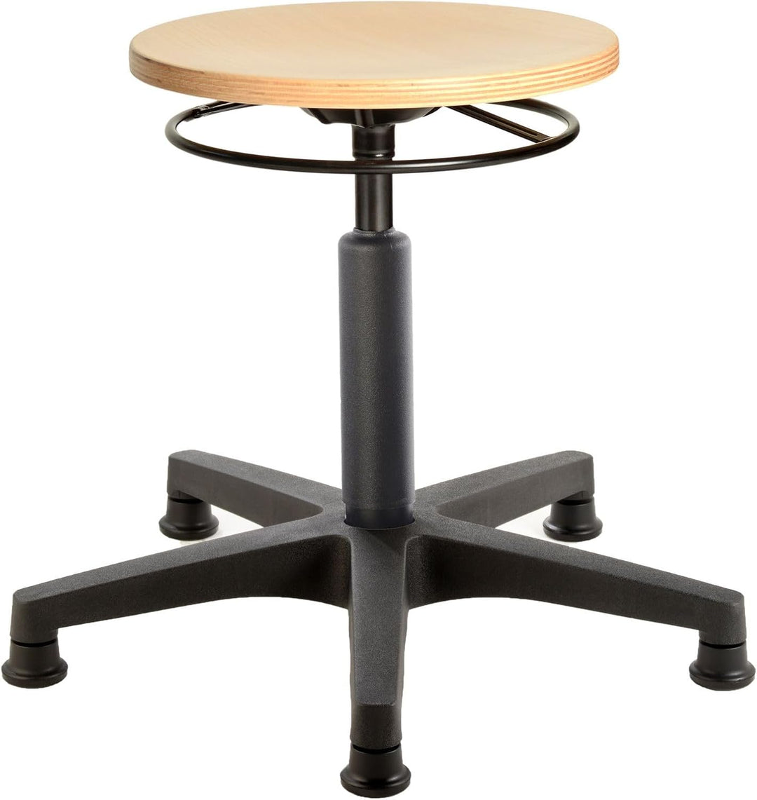 Prova Nova GmbH Werkstatt-, Stand- und Drehhocker 3536, abgedeckte Gasfedersäule, Sitzhöhe ca. 40-60