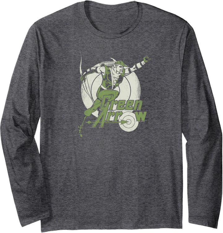 Justice League Green Arrow Right on Target Langarmshirt
