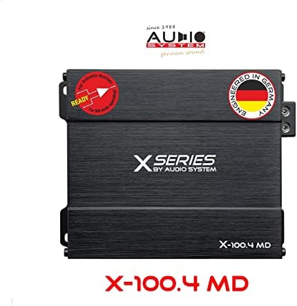 AUDIO SYSTEM X-100.4 MD 4-Kanal Micro Mini Verstärker 600 Watt