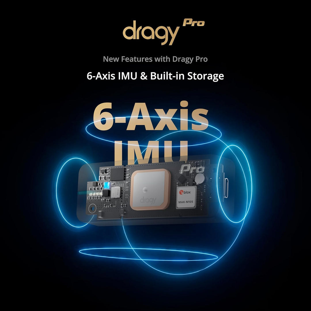 Dragy Pro, professionelles 25 Hz GPS-Leistungsmesser, mit integriertem Speicher und 6-Achsen-IMU-Bew