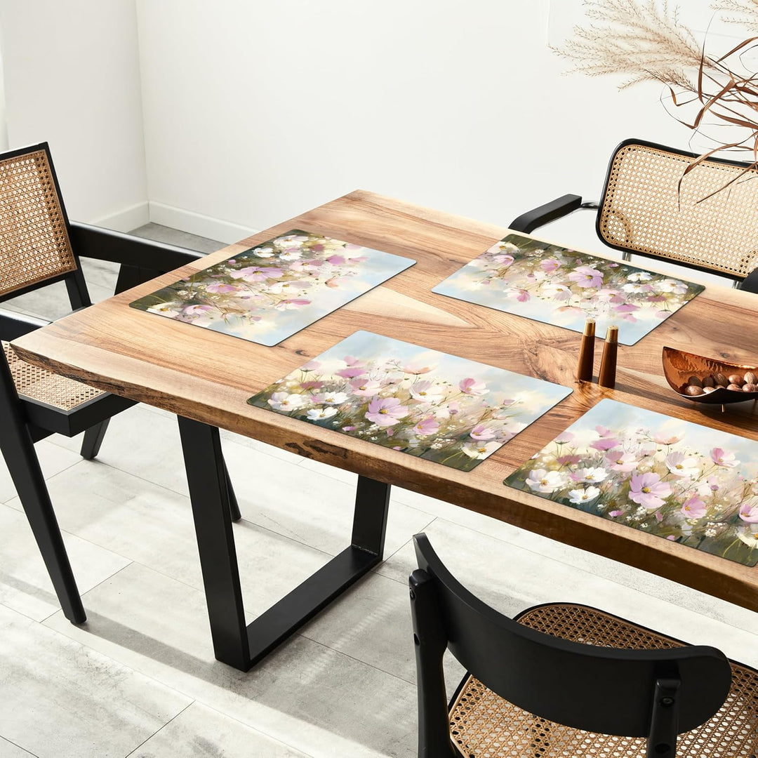 KitchenYeah© Platzsets Abwaschbar 6-Teilig 45x30 cm Tischsets Platzdeckchen rutschfeste Platzset Unt