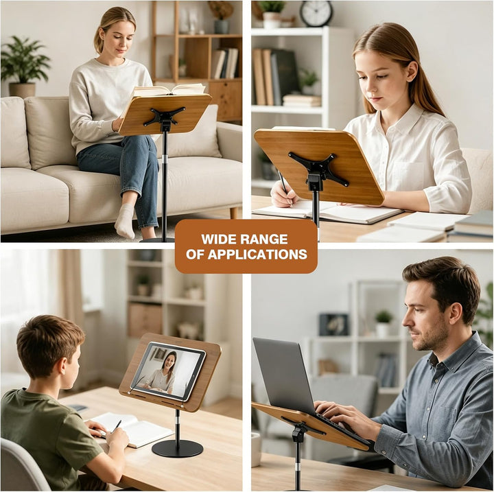 Laptop Stand with Angle 90-130 cm Adjustable Boden-Leseständer 2 in 1