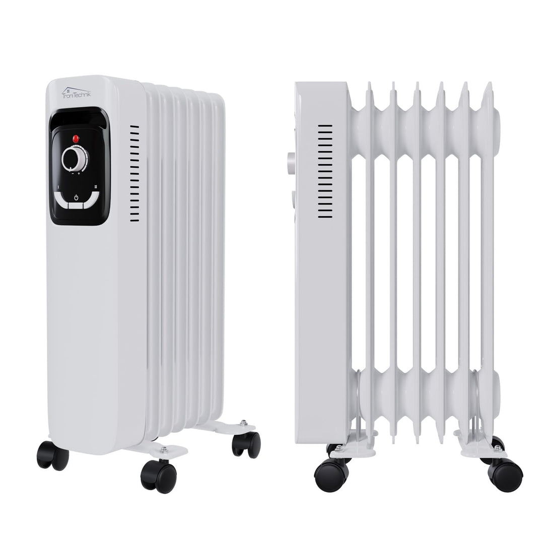 Tronitechnik® Ölradiator TT-OR 207 Elektroheizung Öl-Heizung Radiator 3 Heizstufen 7 Rippen Elektris