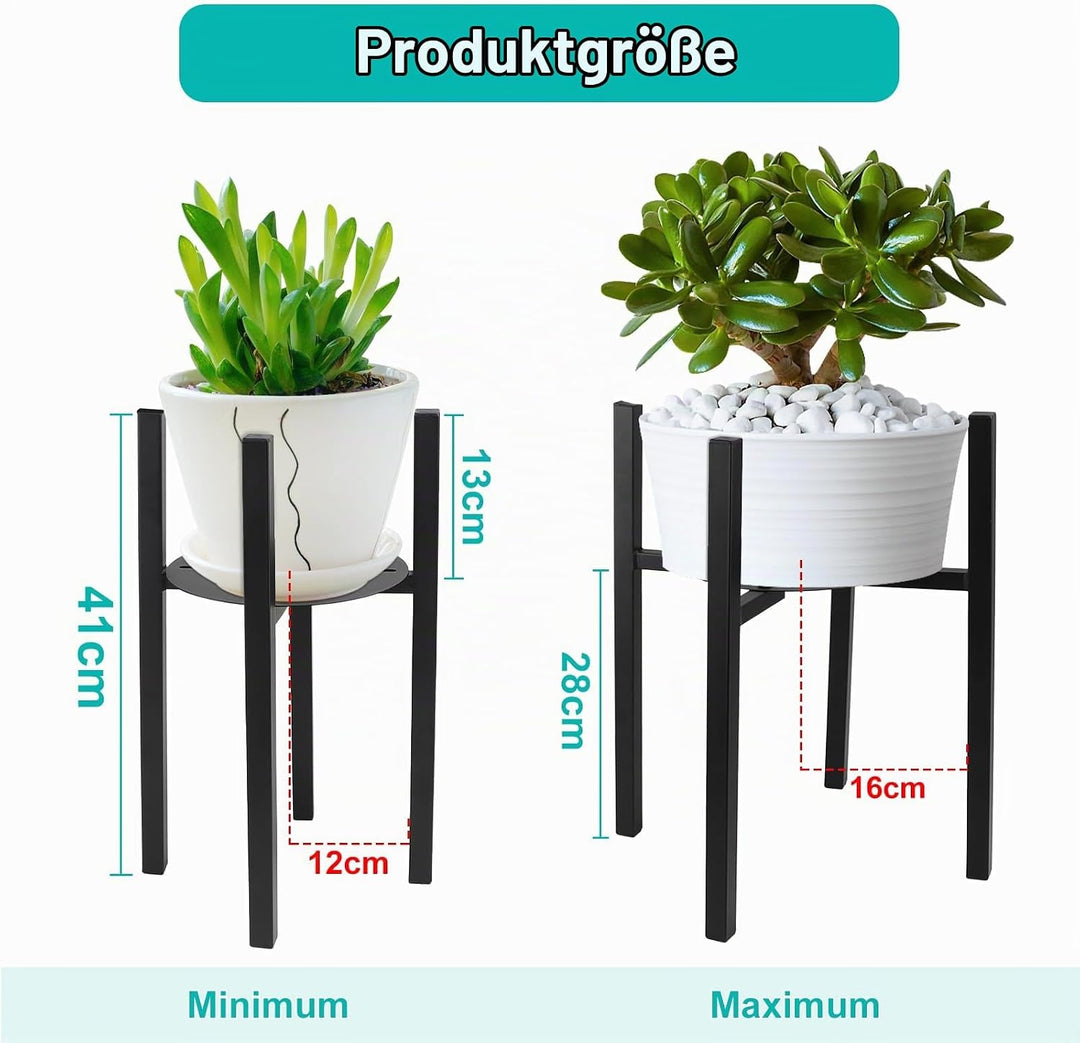 lalago Verstellbarer Pflanzenständer Blumenständer, 41cm hoch Pflanzenständer Blumentopfständer aus