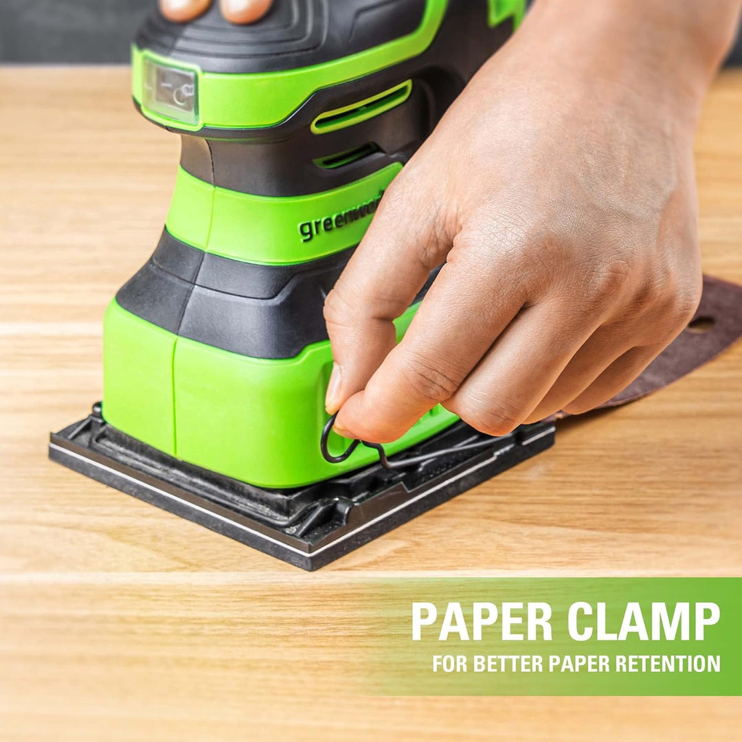 Greenworks G24SS14 Akku Schleifmaschine, 11000 U/min, OHNE 24V Akku und Ladegerät, 3 Jahre Garantie