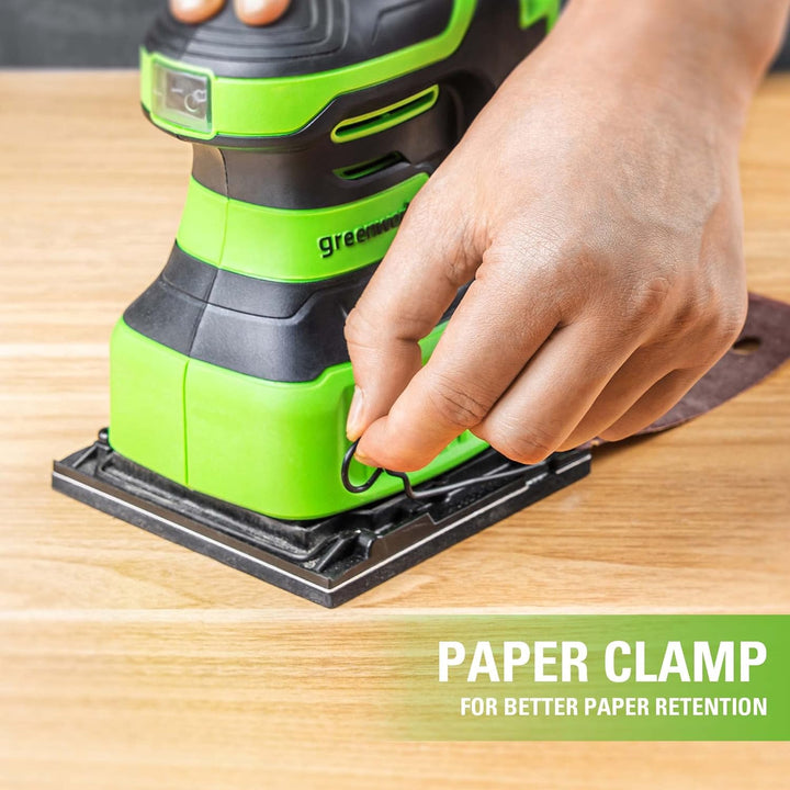 Greenworks G24SS14 Akku Schleifmaschine, 11000 U/min, OHNE 24V Akku und Ladegerät, 3 Jahre Garantie