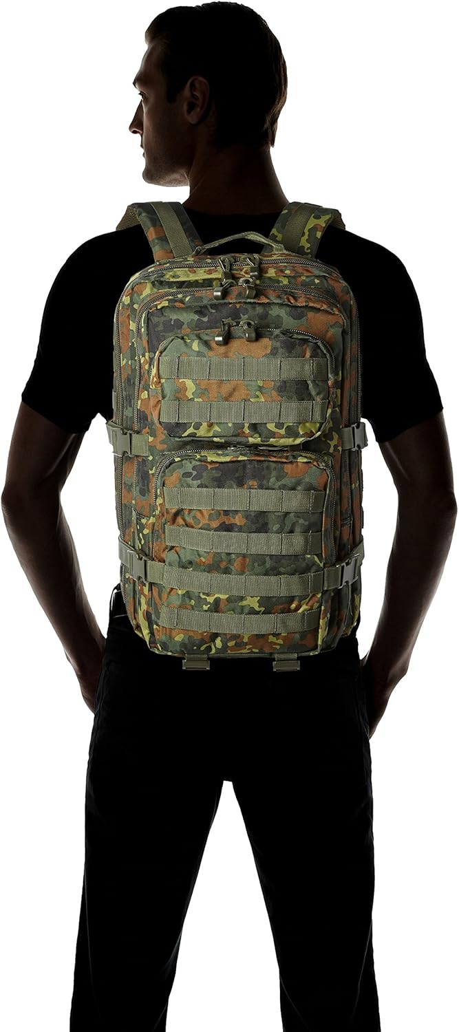 Mil-Tec US Assault Pack Tagesrucksack • Taktischer Militär Rucksack mit MOLLE-System • Kompakter Bun