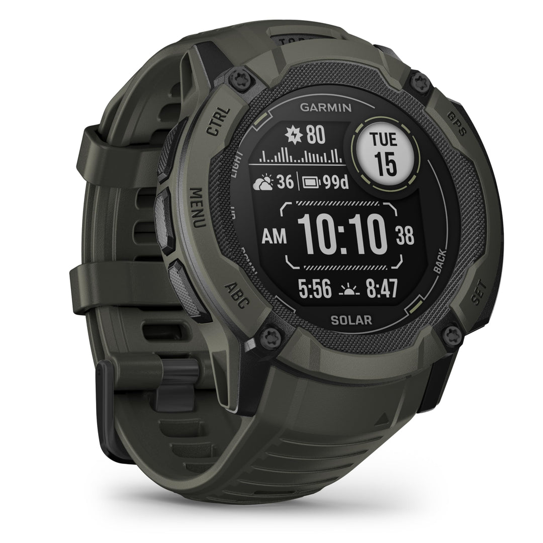 Garmin Instinct 2X Solar – GPS-Smartwatch mit unendlicher Akkulaufzeit im Smartwatch-Modus, über 40