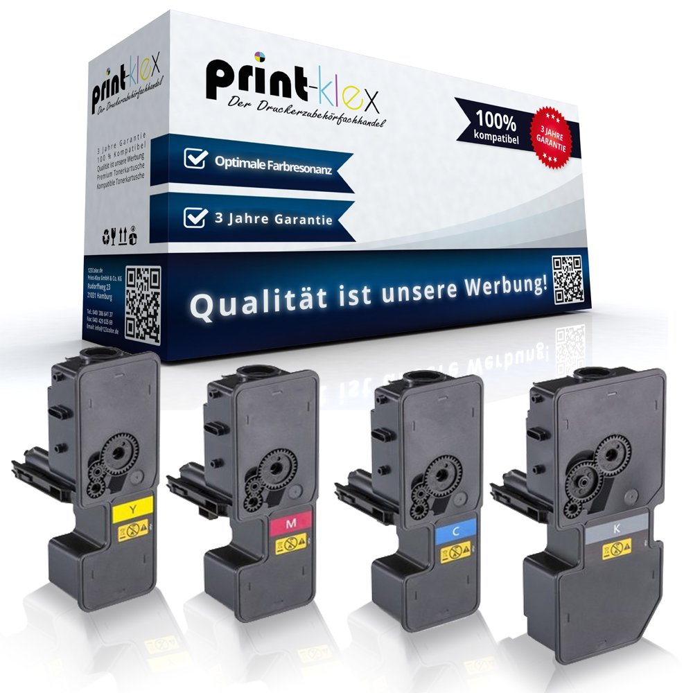 4X Print-Klex Tonerkartuschen kompatibel für Kyocera ECOSYSM5521cdn ECOSYSM5521cdw ECOSYSP5021 TK522
