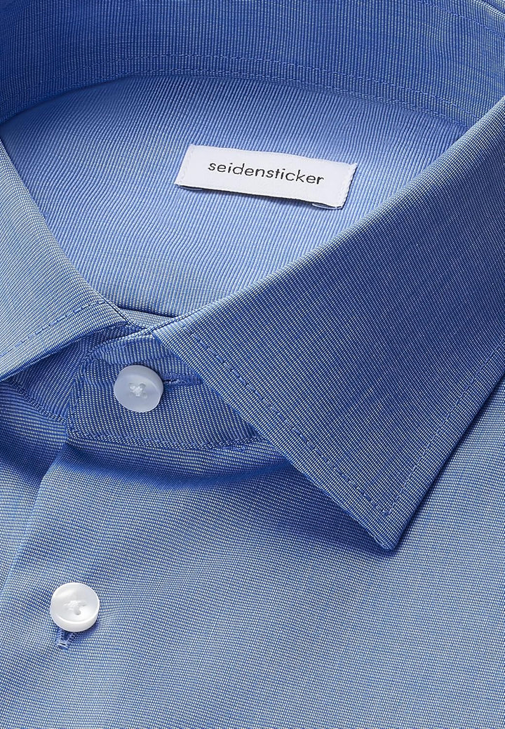 Seidensticker Herren Men Regular Shortsleeve Businesshemd 38 Mittelblau(003001), 38 Mittelblau(00300