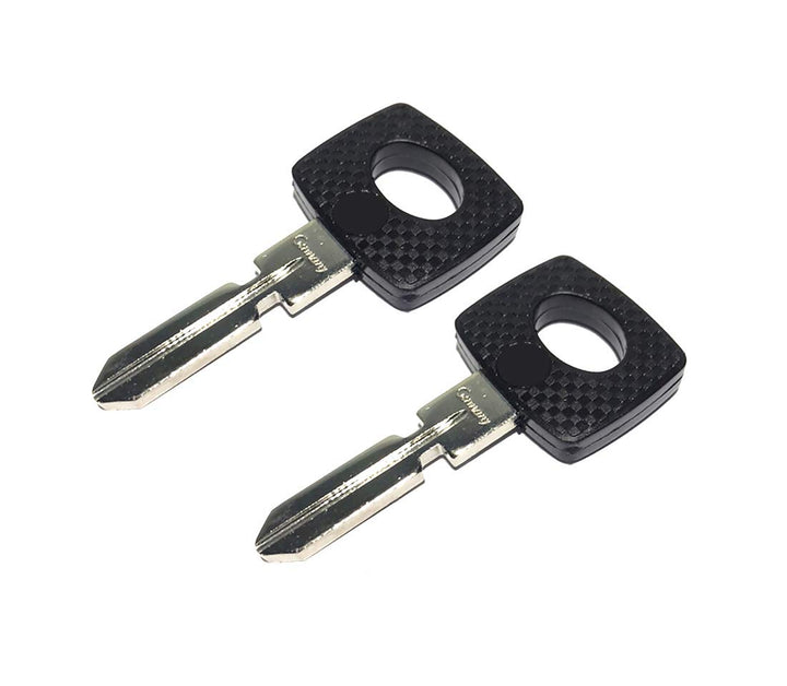 iHave Ersatz für 2x Rohling Schlüssel W107 W124 W126 W129 W140 C E S SE SEC SL CLASS, Schwarz, Small