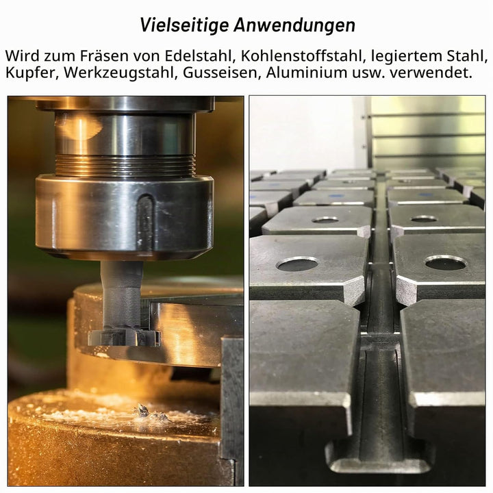 sourcing map 6 Flöten T-Nutfräser 4mm Tiefe 25mm Schnittdurchmesser 12mm Edelstahl Kupfer Aluminium