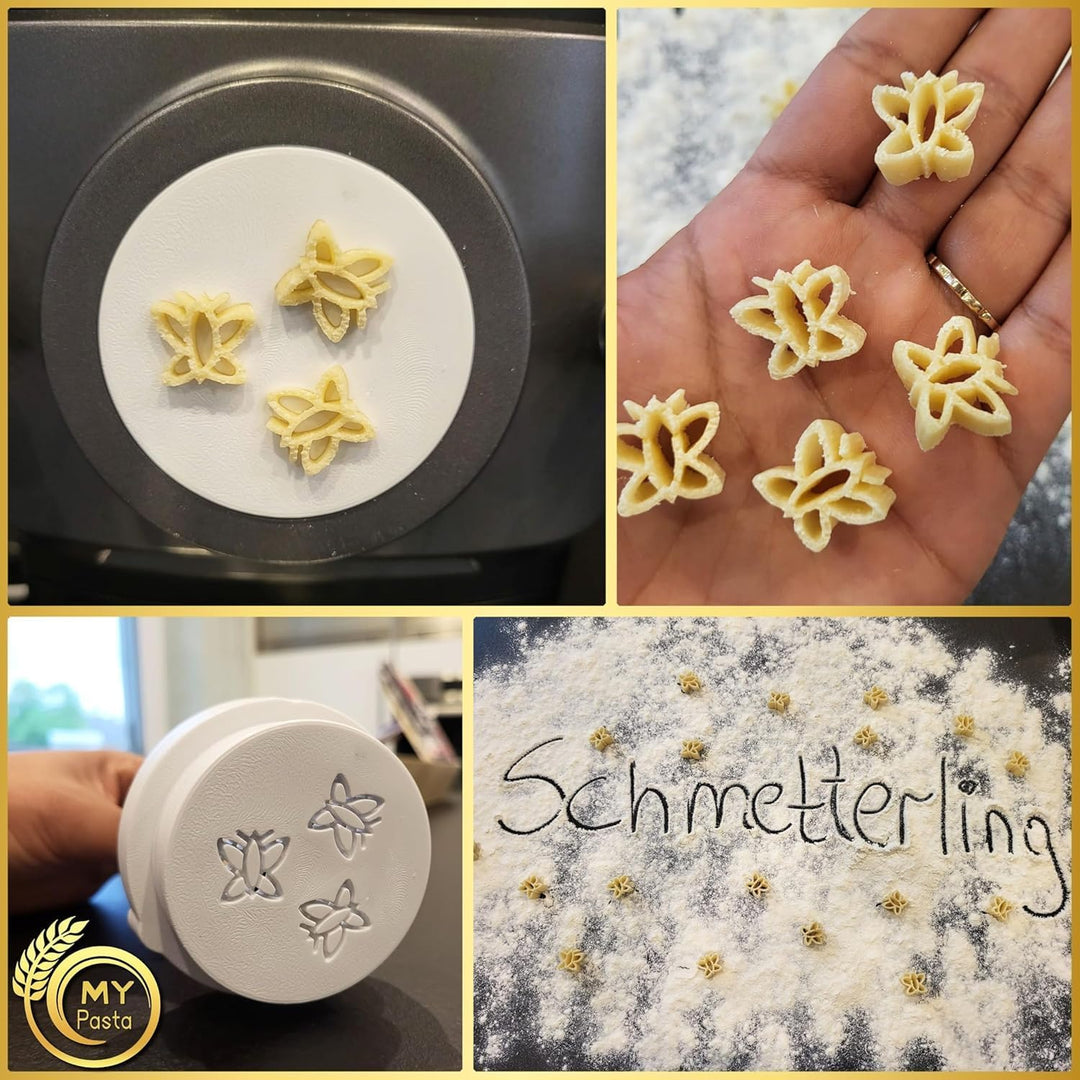 MY PASTA - Schmetterling - Zubehör Für Pastamaker Pasta Disc Kompatibel Mit Pasta Maker Avance Matri