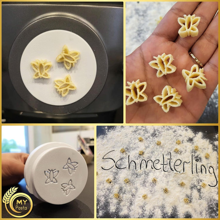MY PASTA - Schmetterling - Zubehör Für Pastamaker Pasta Disc Kompatibel Mit Pasta Maker Avance Matri