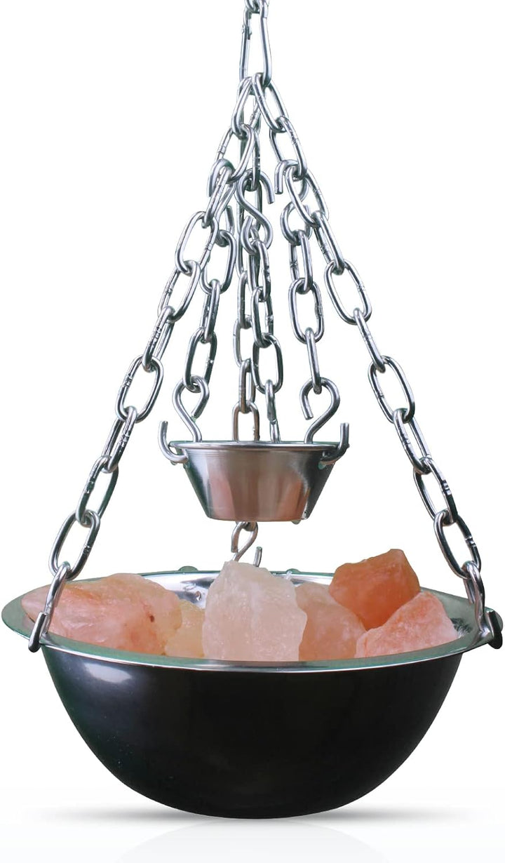 Sauna Hängeschale/Verdampferschale aus Edelstahl für Sauna/Infrarotkabine/Sanarium - Aufguss 20cm (K